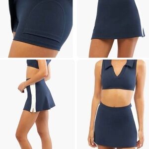 Revolve WEWOREWHAT Active Skirt Women's Small Blue White Athletic‎ Tennis Golf